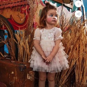 Tutu Du Monde Tulle Pink Baby Girl Dress
